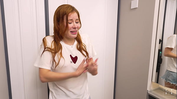I warmed up my redheaded neighbor with my dick and got a sloppy blowjob