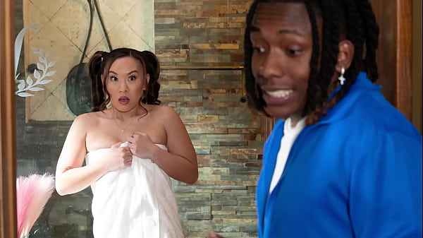 Asian Teen Gets Surprise Visit From BBC IN THE SHOWER